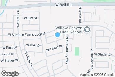 Map image of the property - 18048 W Post Dr