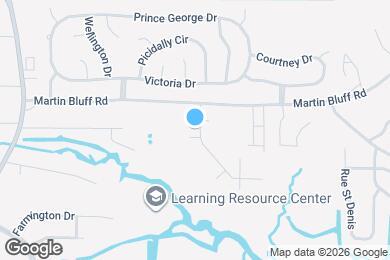 Map image of the property - Bayou Village Apartments