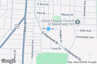 Map image of the property - 281 S Adams St