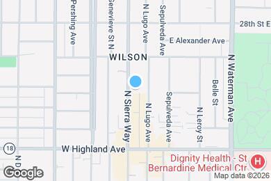 Map image of the property - 2501 N Sierra Way