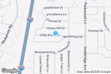 Map image of the property - 11934 Holly Brook Dr