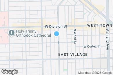 Map image of the property - 1118 N Wolcott Ave