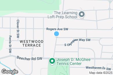 Map image of the property - 1847 S Gordon St SW