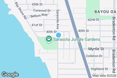 Map image of the property - 3906 Sarasota Ave