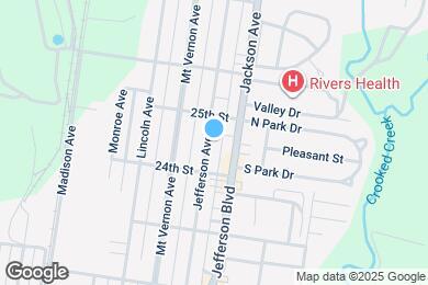 Map image of the property - 2412 Jefferson Ave