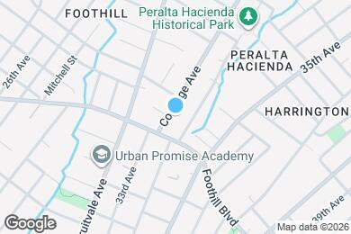 Map image of the property - Charming Patten home near Fruitvale BART