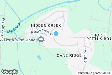 Map image of the property - 3173 Hidden Creek Dr