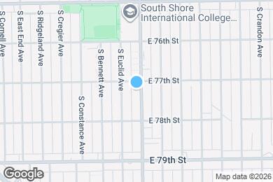 Map image of the property - 7712 S Jeffery Blvd