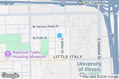 Map image of the property - 1037 W Polk St
