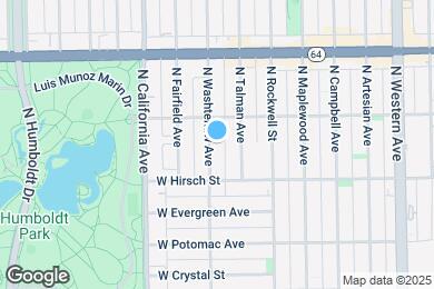 Map image of the property - 1435 N Washtenaw Ave