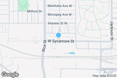 Map image of the property - 93 W Sycamore St