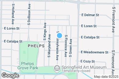 Map image of the property - 1178 S Pennsylvania Ave