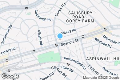 Map image of the property - 1760 Beacon St