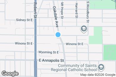 Map image of the property - 799 Oakdale Ave