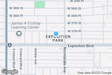 Map image of the property - 1439 W 37th Dr, Los Angeles 90018