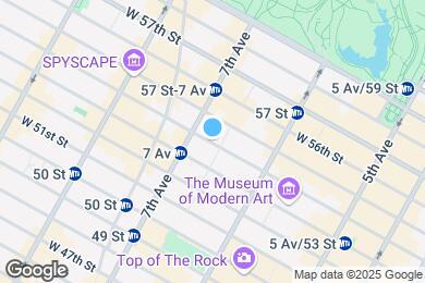 Map image of the property - 161 W 54th St