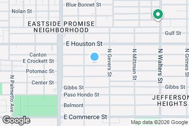 Map image of the property - 1723 E Crockett St