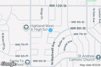 Map image of the property - 1032 NW 8th St