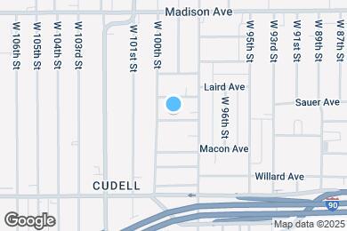 Map image of the property - 9906 Zimmer Ave
