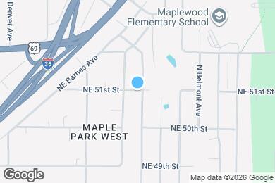 Map image of the property - 5044 N Bellaire Ave