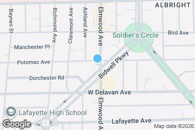 Map image of the property - Elmwood Bidwell Apartments