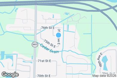 Map image of the property - 7527 39th Ave E