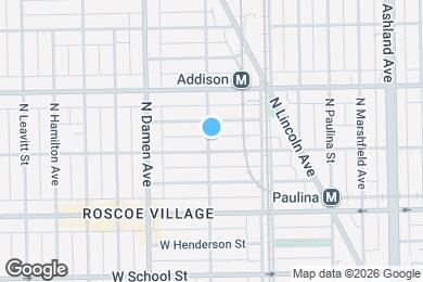 Map image of the property - 3508 N Wolcott Ave