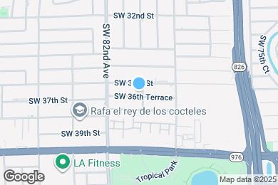 Map image of the property - 8001 SW 36th Ter