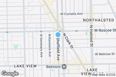 Map image of the property - 3358 N Sheffield Ave