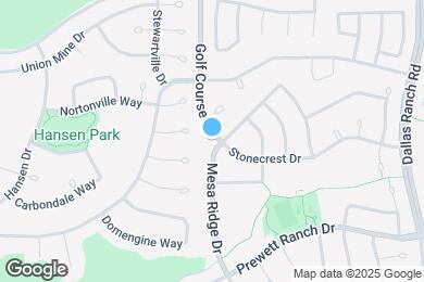Map image of the property - 5000 Mesa Ridge Dr