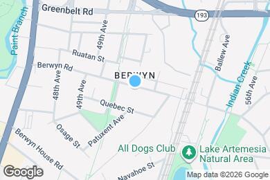 Map image of the property - 5035 Berwyn Rd