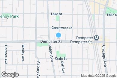 Map image of the property - 1322 Oak Ave