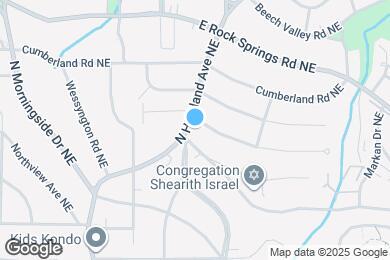 Map image of the property - 1433 N Highland Ave NE