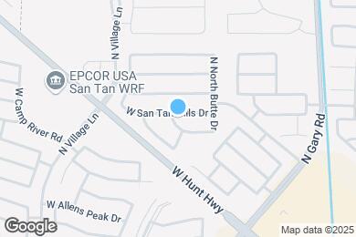 Map image of the property - 2047 W San Tan Hills Dr