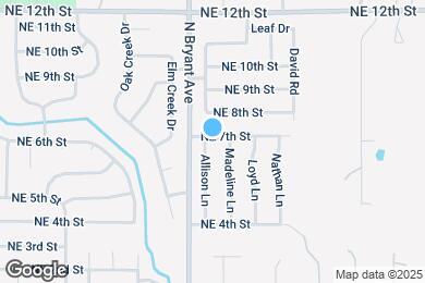 Map image of the property - 628 Allison Ln