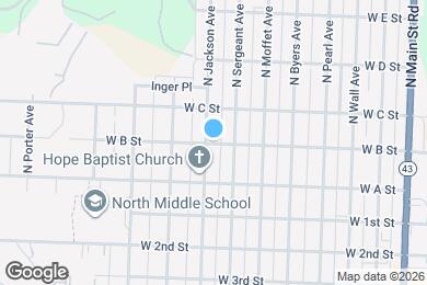 Map image of the property - 719 W B St