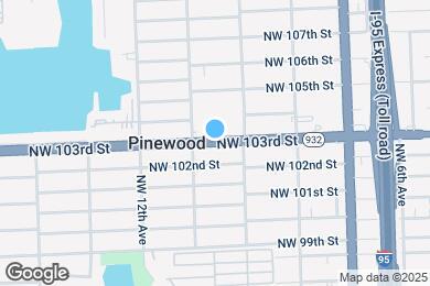 Map image of the property - 1050 NW 103rd St