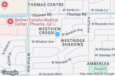 Map image of the property - 2613 N 89th Dr