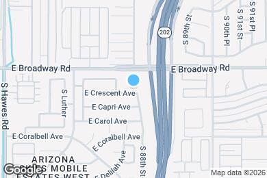 Map image of the property - 8748 E Crescent Ave