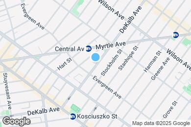 Map image of the property - 1267 DeKalb Ave