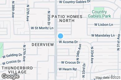 Map image of the property - 3436 W Acoma Dr