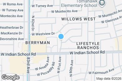 Map image of the property - 4138 N 81st Ave