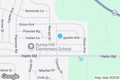 Map image of the property - 529 Apache Ave
