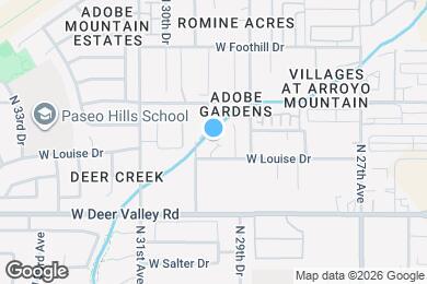 Map image of the property - 2950 W Louise Dr
