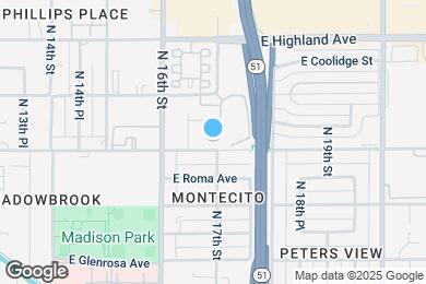 Map image of the property - 1718 E Campbell Ave