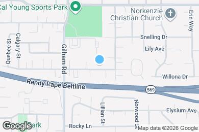 Map image of the property - 2225 Willona Dr