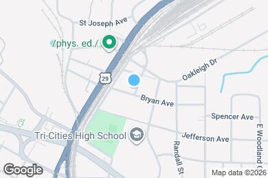 Map image of the property - 1455 Bryan Ave