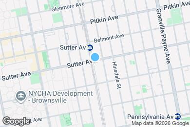 Map image of the property - 476 Sutter Ave