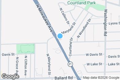 Map image of the property - 9201 N Milwaukee Ave