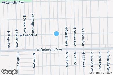 Map image of the property - 3246 N Ozark Ave